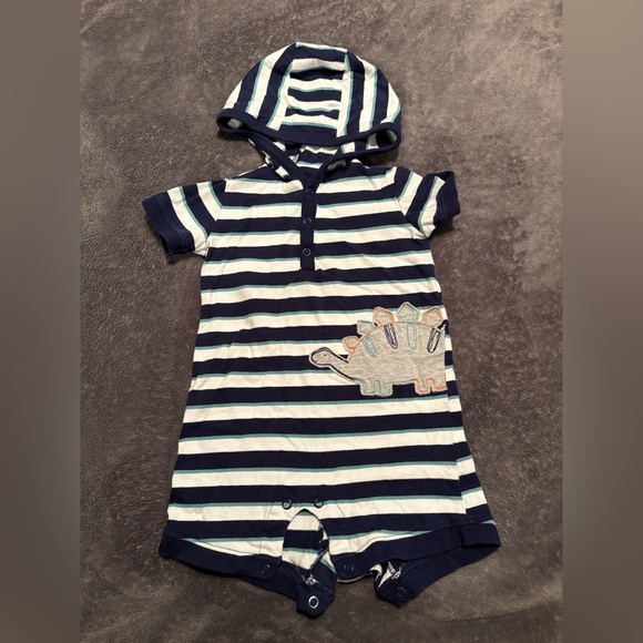 Stripes and Designs Baby Boy Romper Bundle - Picture 5 of 8